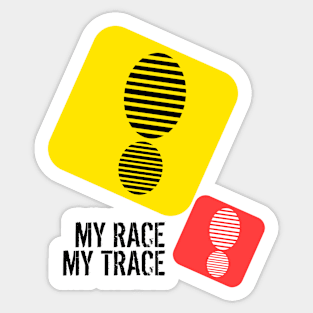 My Race My Trace Sticker